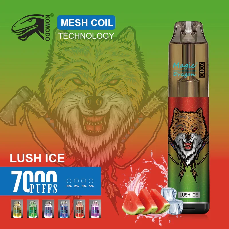 Komodo Magic Dragon 7000 Puffs Wiederaufladbares Einweg Disposable Kit 16 ml (10 Stück/Packung)