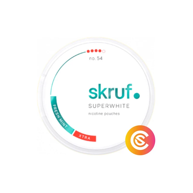 Skruf Super White No. 54 Fresh Mint Xtra Strong