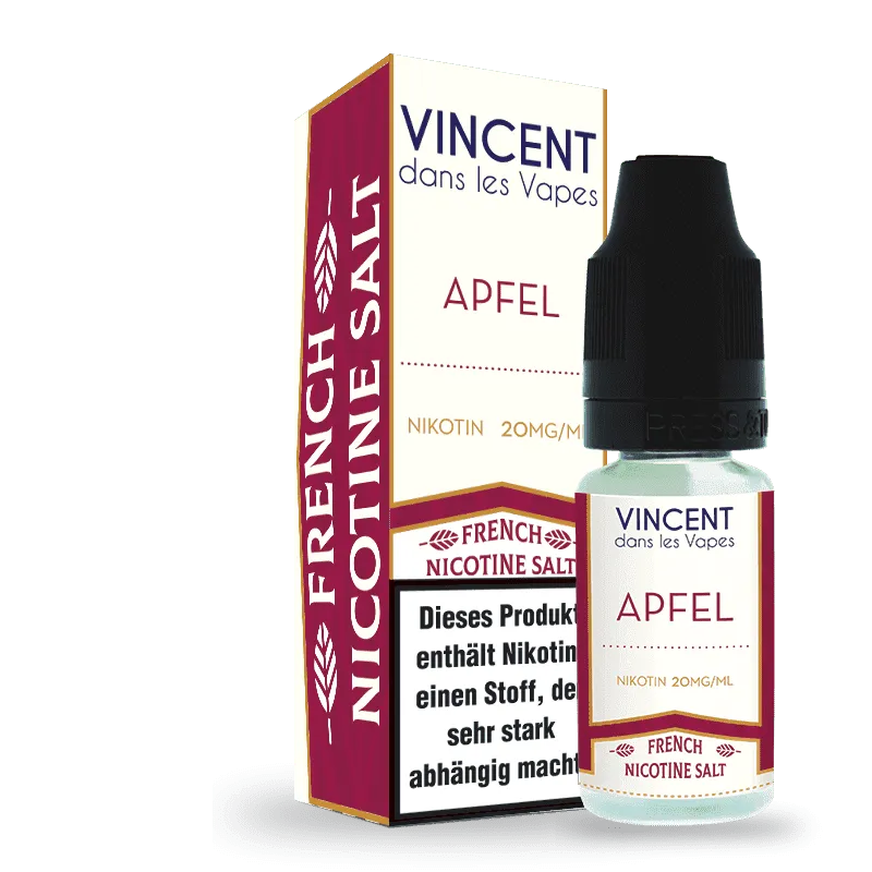 Vincent dans les Vapes - Apfel Nikotinsalz Liquid