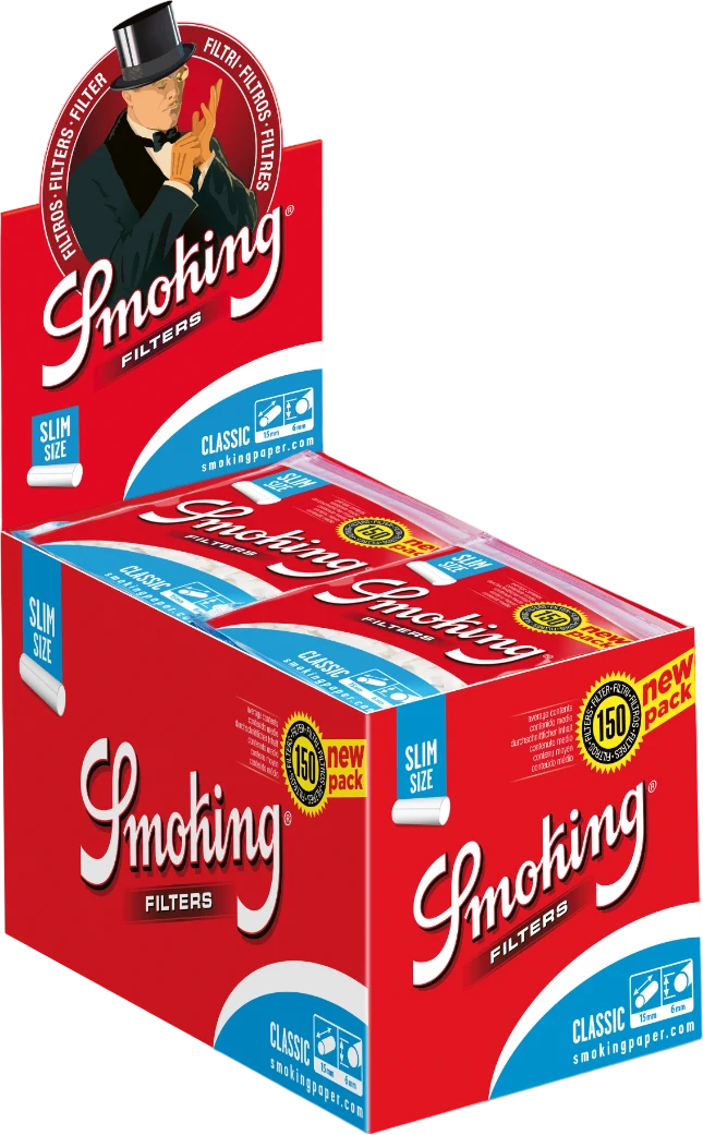 Zigarettenfilter Smoking Slim Blue 150