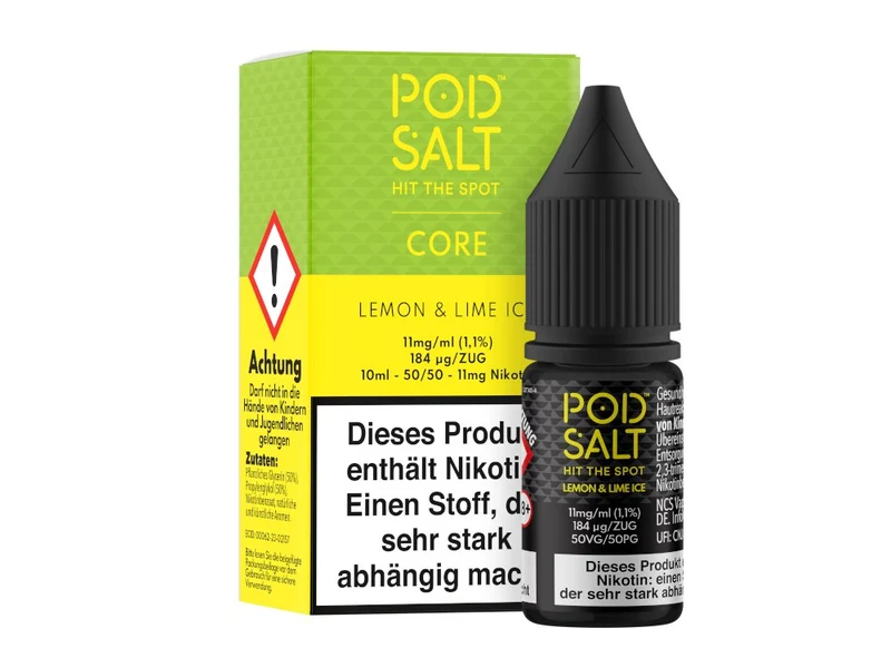 Pod Salt Core Lemon & Lime Ice Nikotinsalz Liquid – 10ml E-Liquid