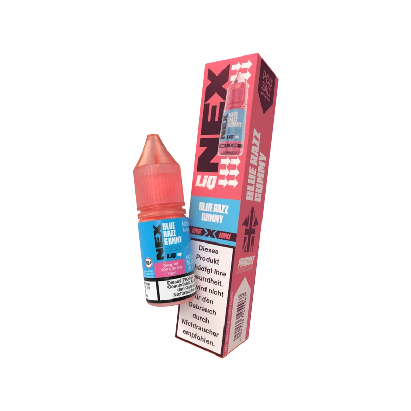 Pod Salt NexLiq Blue Razz Gummy Nikotinsalz Liquid – Blaue Himbeere 10ml