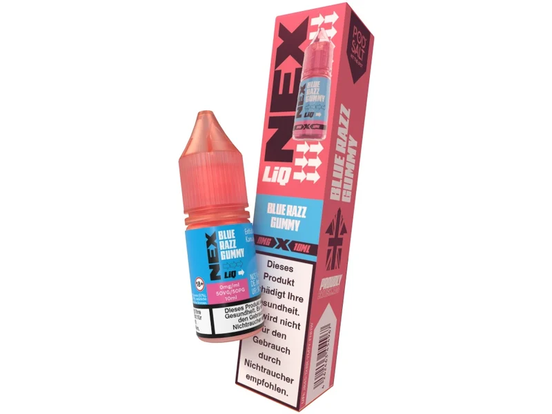 Pod Salt NexLiq Blue Razz Gummy Nikotinsalz Liquid – Blaue Himbeere 10ml