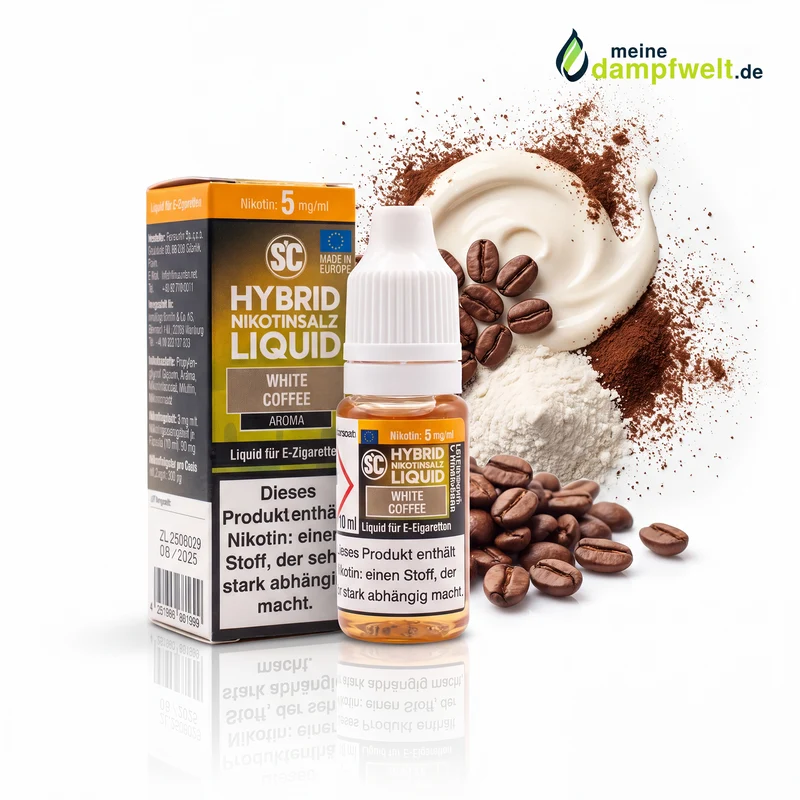 SC White Coffee Hybrid Nikotinsalz Liquid – 10ml E-Zigarette Kaffee Aroma