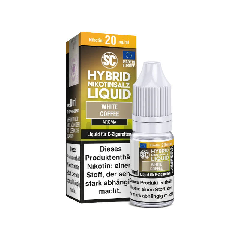 SC White Coffee Hybrid Nikotinsalz Liquid – 10ml E-Zigarette Kaffee Aroma