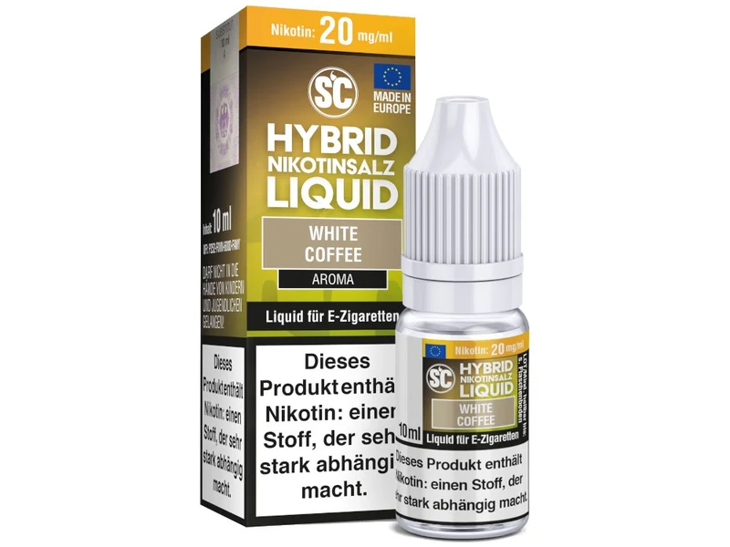 SC White Coffee Hybrid Nikotinsalz Liquid – 10ml E-Zigarette Kaffee Aroma