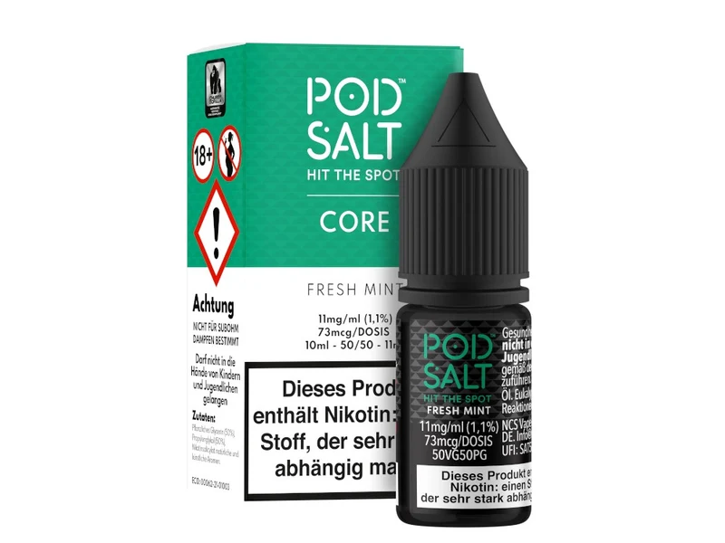 Pod Salt Core Fresh Mint Nikotinsalz Liquid – 10ml E-Liquid (11/20mg)