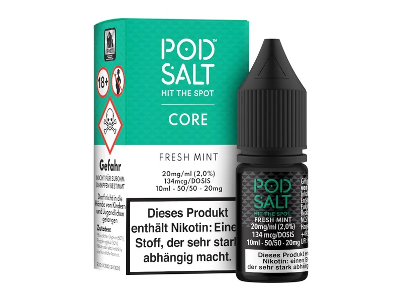 Pod Salt Core Fresh Mint Nikotinsalz Liquid – 10ml E-Liquid (11/20mg)