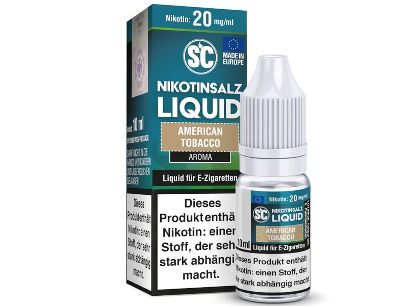 SC American Tobacco Nikotinsalz Liquid – 20 mg/ml E-Zigarette 10ml