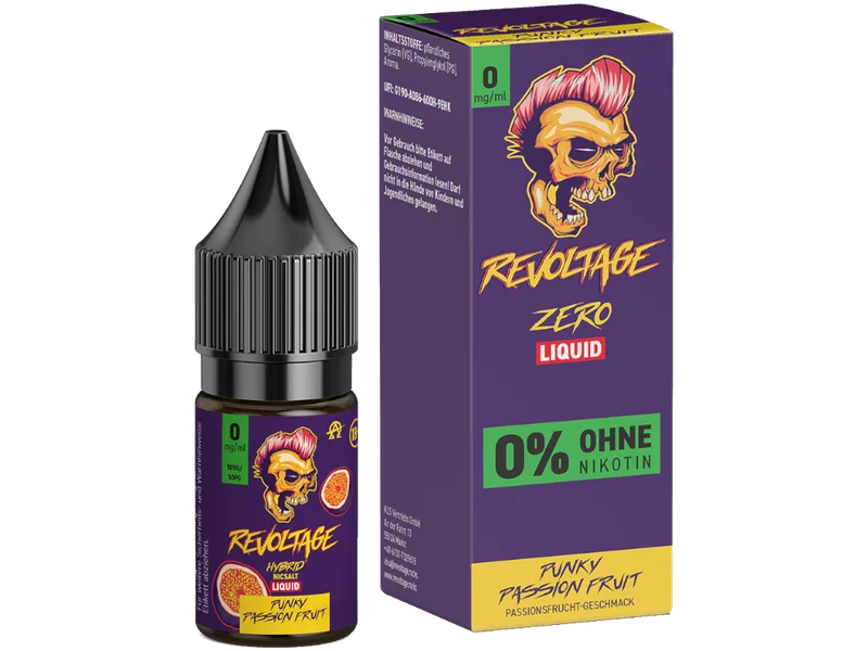 Revoltage - Punky Passion Fruit - 10ml Fertigliquid (Nikotinfrei)
