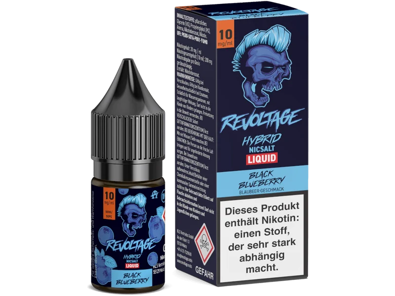 Revoltage - Tobacco Gold - Black Blueberry - 10ml Fertigliquid (Hybrid Nikotinsalz)
