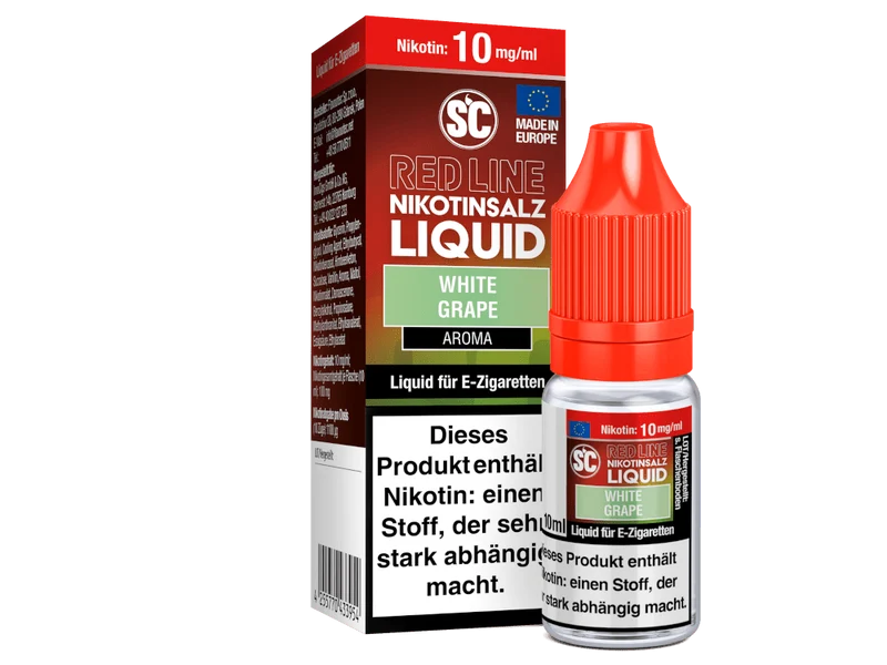 SC - Red Line - White Grape - 10ml Fertigliquid (Nikotinfrei/Nikotinsalz)