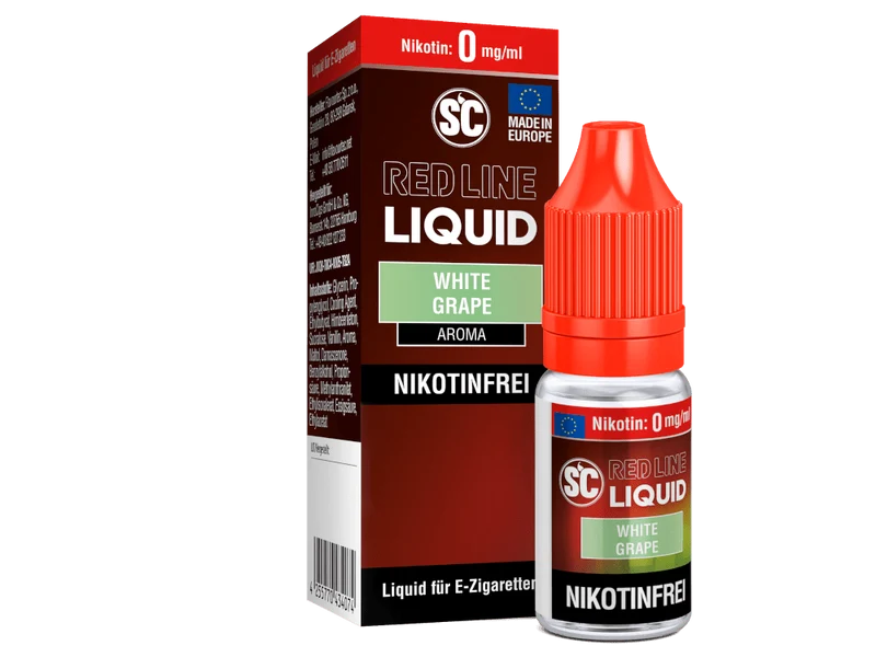 SC - Red Line - White Grape - 10ml Fertigliquid (Nikotinfrei/Nikotinsalz)