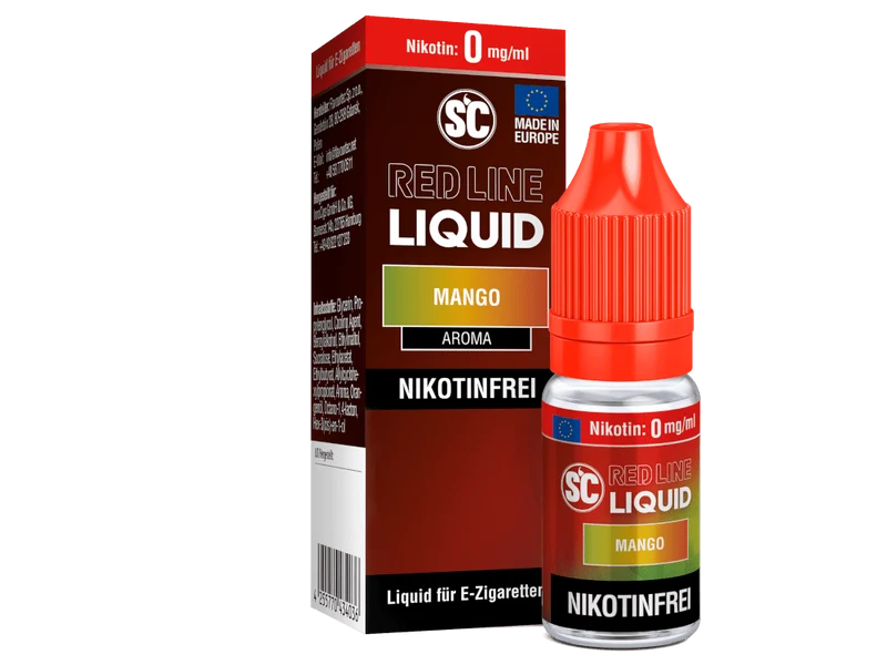 SC - Red Line - Mango - 10ml Fertigliquid (Nikotinfrei/Nikotinsalz)