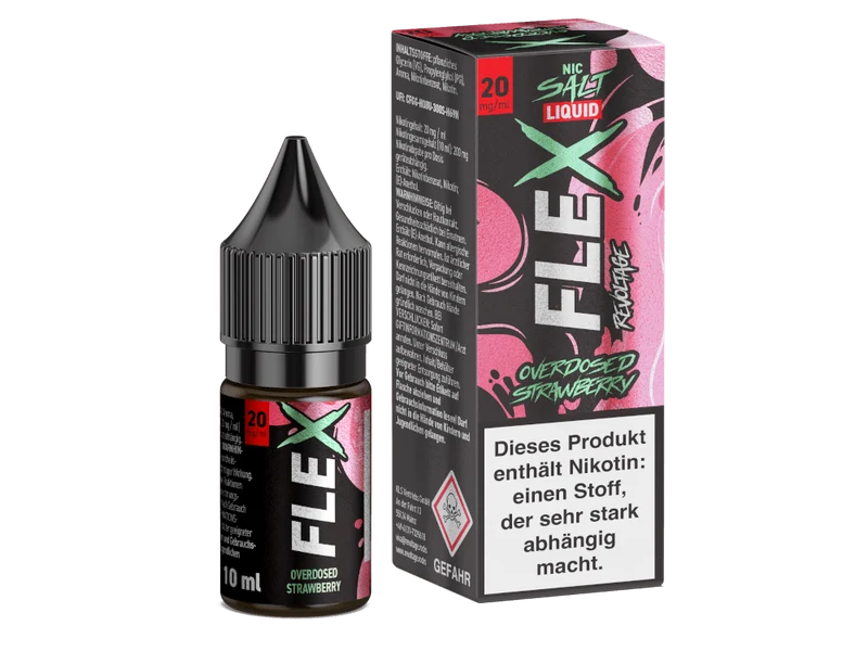 Revoltage - FLEX - Strawberry - 10ml Fertigliquid (Nikotinfrei/Nikotinsalz)
