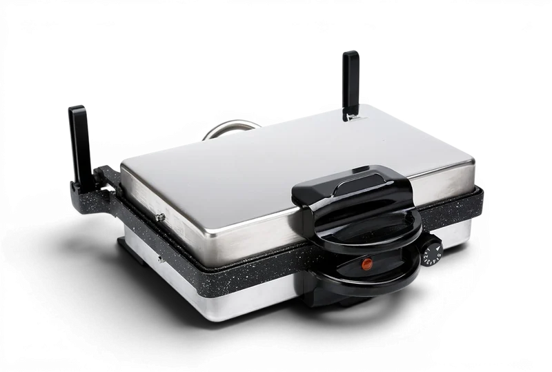 SET* Frank&Müller 2000W Edelstahl Multigrill Kontaktgrill Lahmacun Makinasi Toaster inkl. Granit Auflauffom