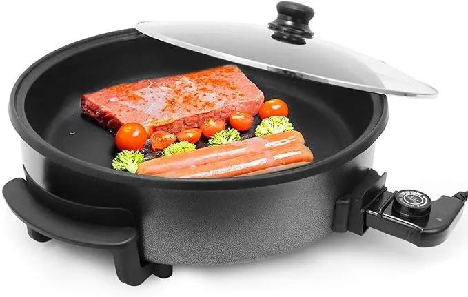 F&M Ø40/42cm x 9cm Pizzapfanne Partypfanne Multipfanne Bratpfanne