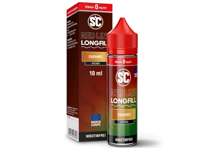 SC Red Line Caramel Longfill Aroma – 10 ml Konzentrat mit Kühleffekt