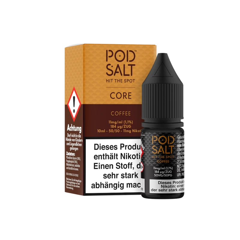 Pod Salt Core Coffee Nikotinsalz Liquid – Kaffee Aroma E-Liquid 10ml