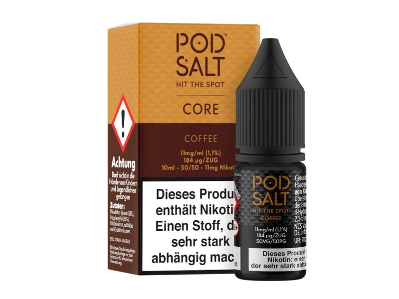 Pod Salt Core Coffee Nikotinsalz Liquid – Kaffee Aroma E-Liquid 10ml