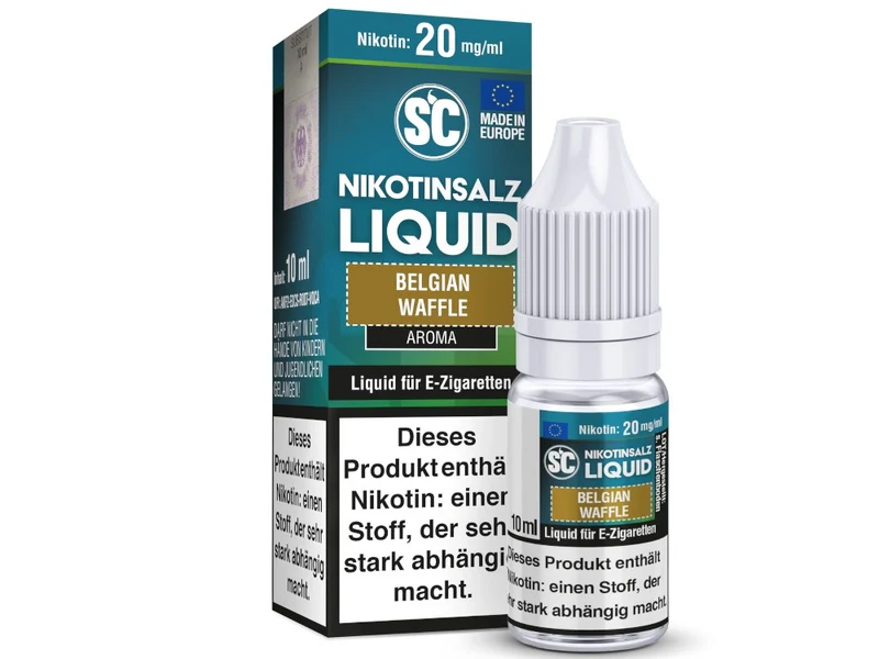 SC Belgian Waffle Nikotinsalz Liquid – Waffel & Karamell Geschmack 10ml