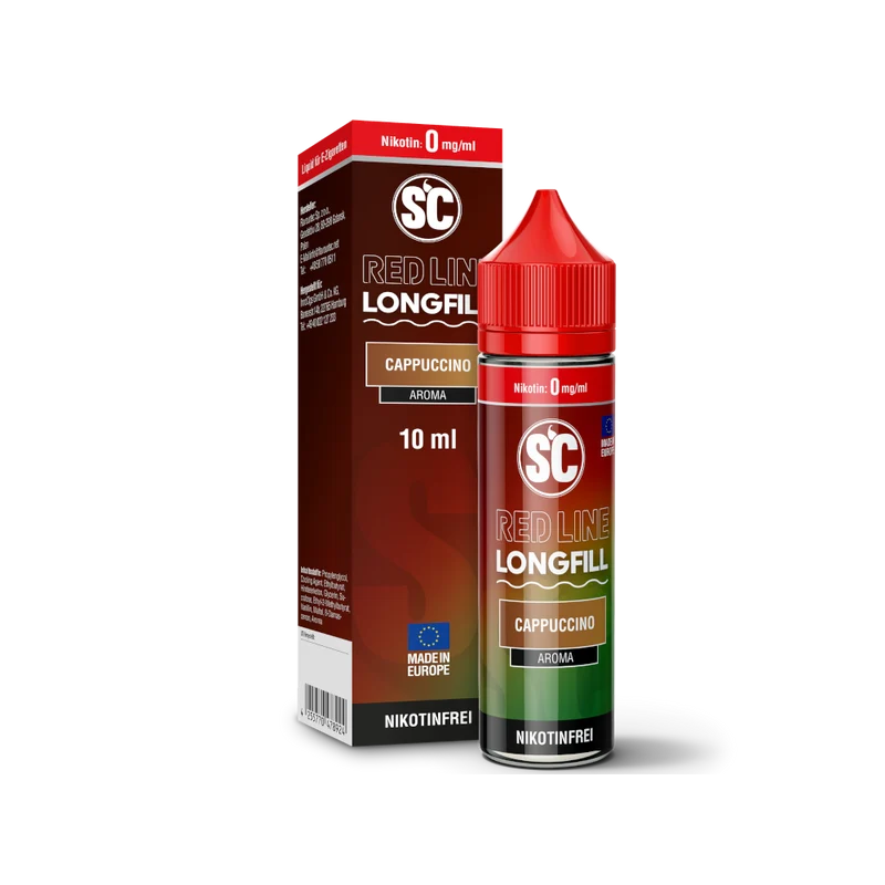 SC Red Line Cappuccino Longfill Aroma – 10 ml Konzentrat mit Cooling