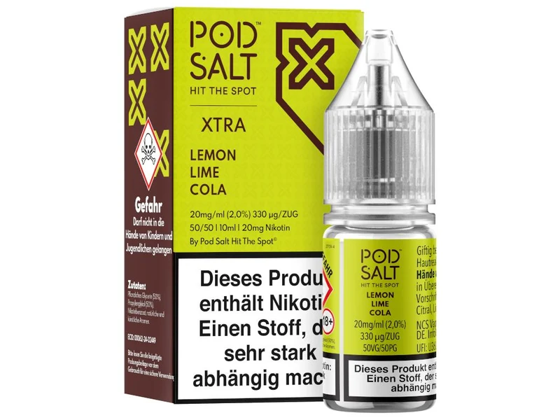 Pod Salt X Lemon Lime Cola Nikotinsalz Liquid – 10ml E-Zigarette Liquid