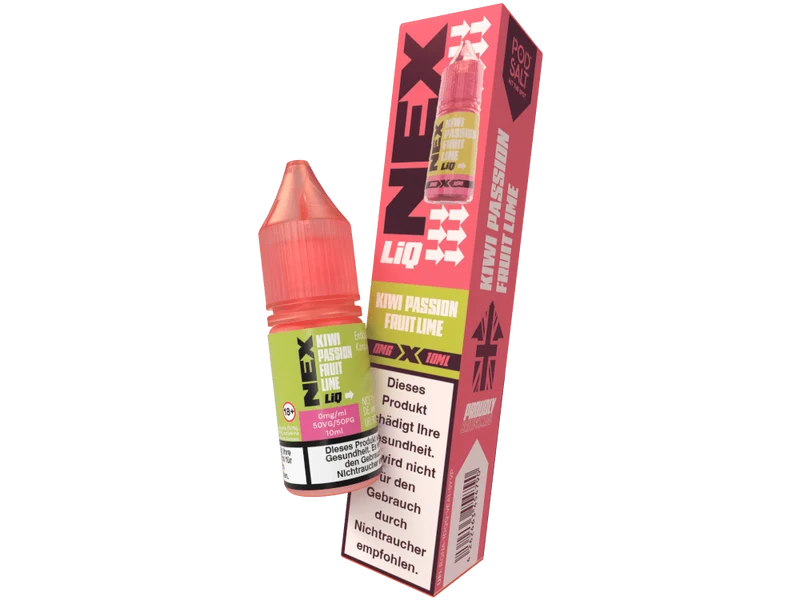 Pod Salt - NexLiq - Kiwi Passionfruit Lime - 10ml Fertigliquid (Nikotinfrei/Nikotinsalz)