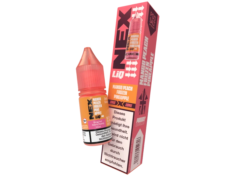Pod Salt - NexLiq - Mango Peach Frozen Pineapple - 10ml Fertigliquid (Nikotinfrei/Nikotinsalz)