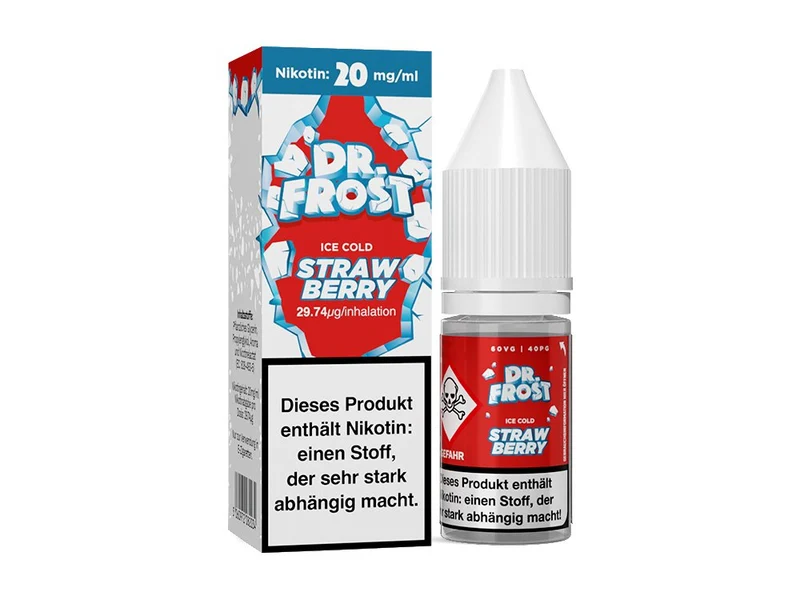 Dr. Frost Ice Cold - Strawberry - 10ml Fertigliquid (Nikotinsalz)