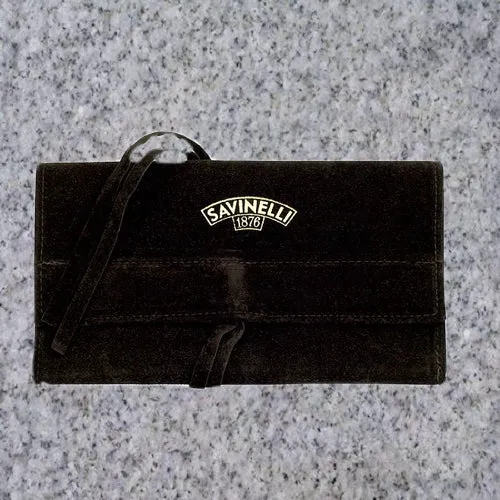 Savinelli: VELVET PIPE POUCH - BROWN
