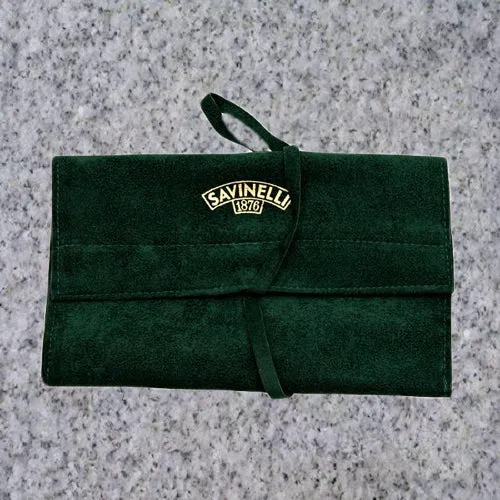 Savinelli: VELVET PIPE POUCH - GREEN