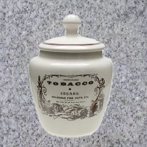 Savinelli: CERAMIC TOBACCO JAR - TOBACCO & SEGAR - SMALL