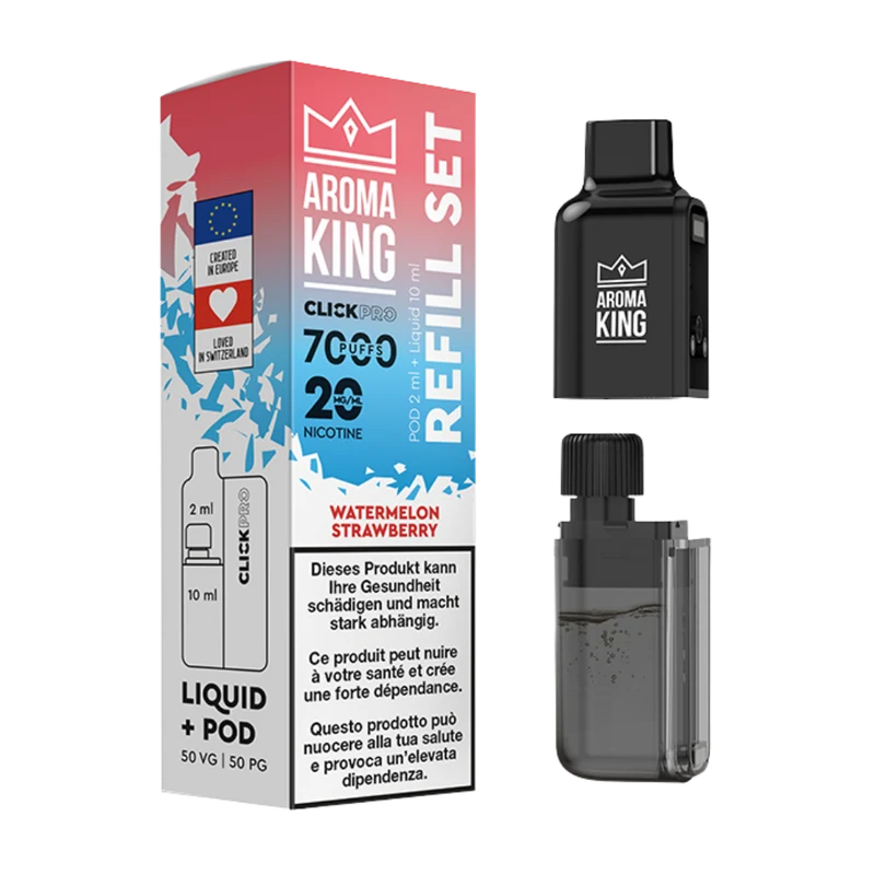 Aroma King - Click Pro 7000 - Liquid Pod - Watermelon Strawberry