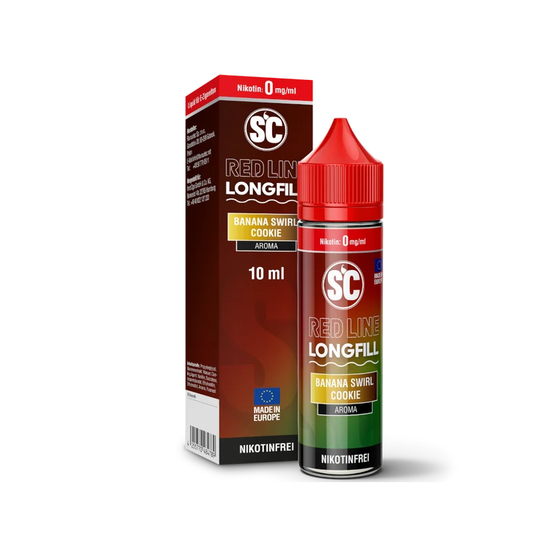 SC Red Line Banana Swirl Cookie Longfill Aroma – 10 ml Konzentrat