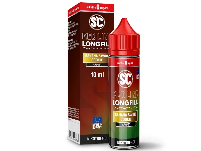SC Red Line Banana Swirl Cookie Longfill Aroma – 10 ml Konzentrat