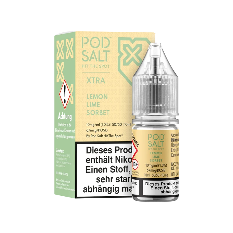 Pod Salt X Lemon Lime Sorbet Nikotinsalz Liquid – 10ml E-Liquid