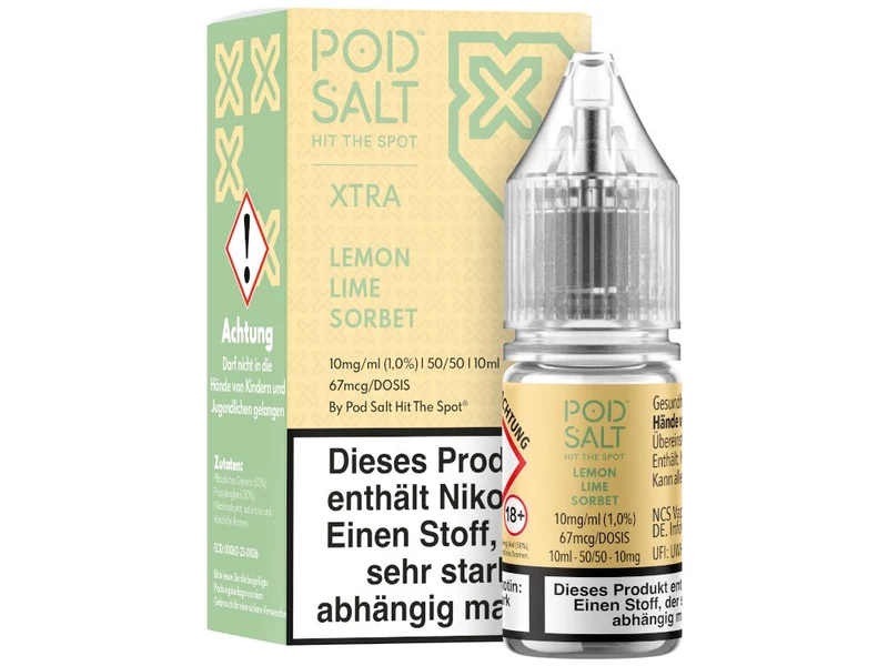 Pod Salt X Lemon Lime Sorbet Nikotinsalz Liquid – 10ml E-Liquid