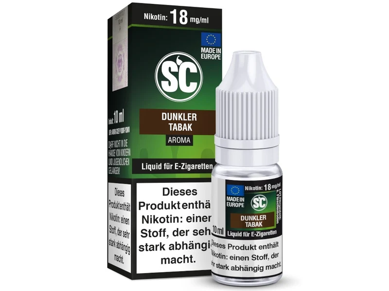 SC Liquid Dunkler Tabak – E-Liquid mit Tabak-Aroma & Frucht-Note, 10ml