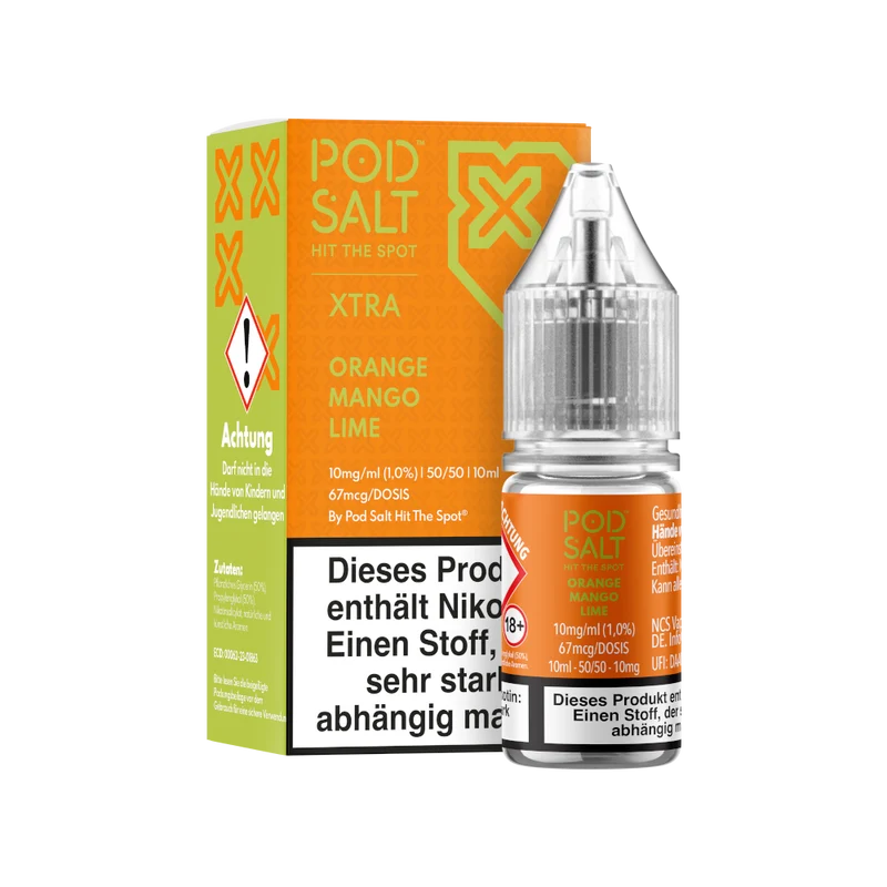 Pod Salt X Orange Mango Lime Nikotinsalz Liquid – 10ml E-Zigarette