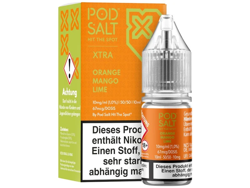 Pod Salt X Orange Mango Lime Nikotinsalz Liquid – 10ml E-Zigarette