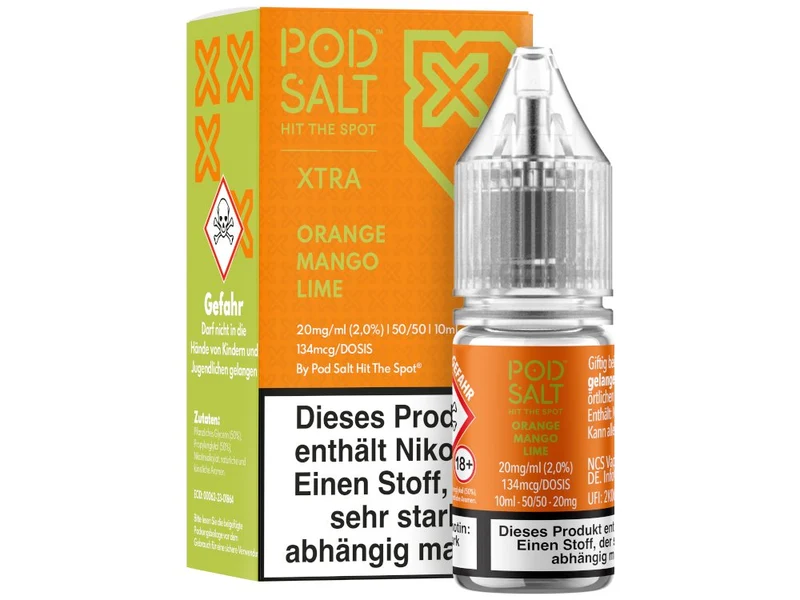 Pod Salt X Orange Mango Lime Nikotinsalz Liquid – 10ml E-Zigarette