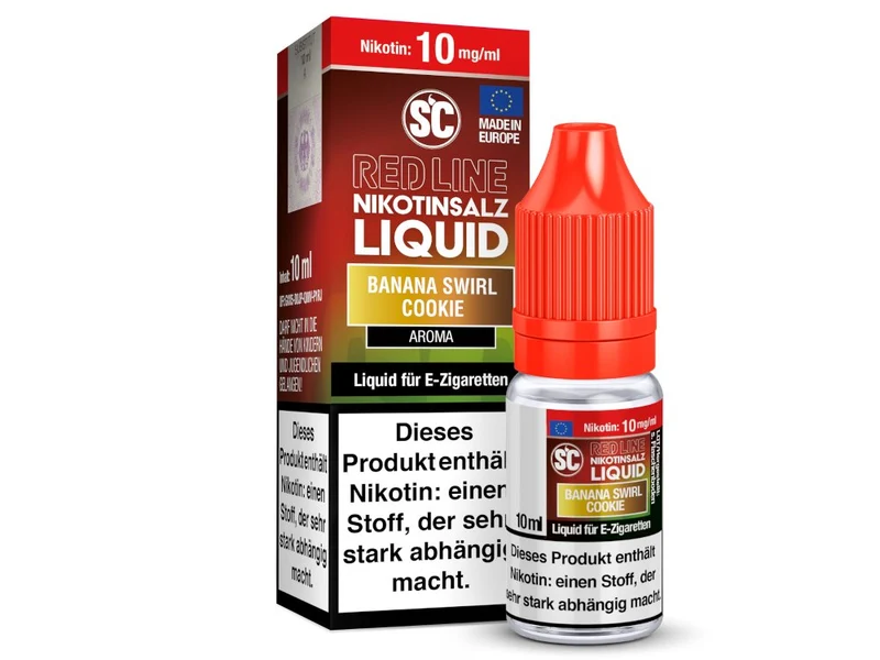 SC Red Line Banana Swirl Cookie Nikotinsalz Liquid - 10 ml