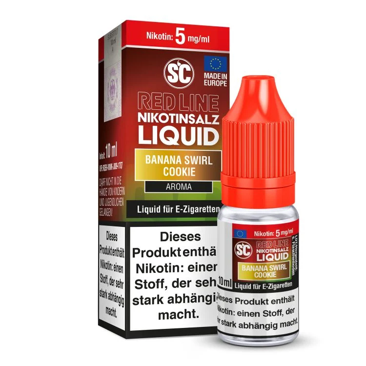 SC Red Line Banana Swirl Cookie Nikotinsalz Liquid - 10 ml