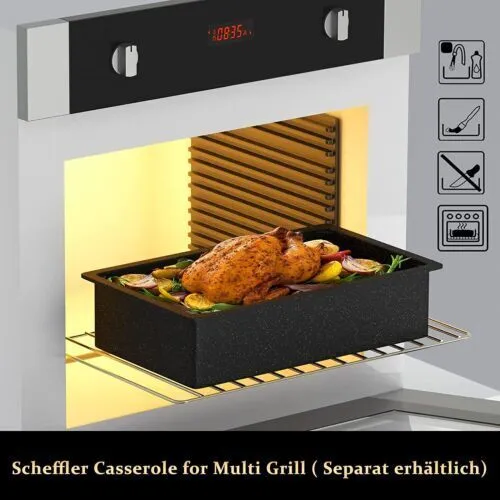 Frank&Müller Antihaftbeschichtete Auflaufform Backform für Multigrill 37x24,5x8,5CM