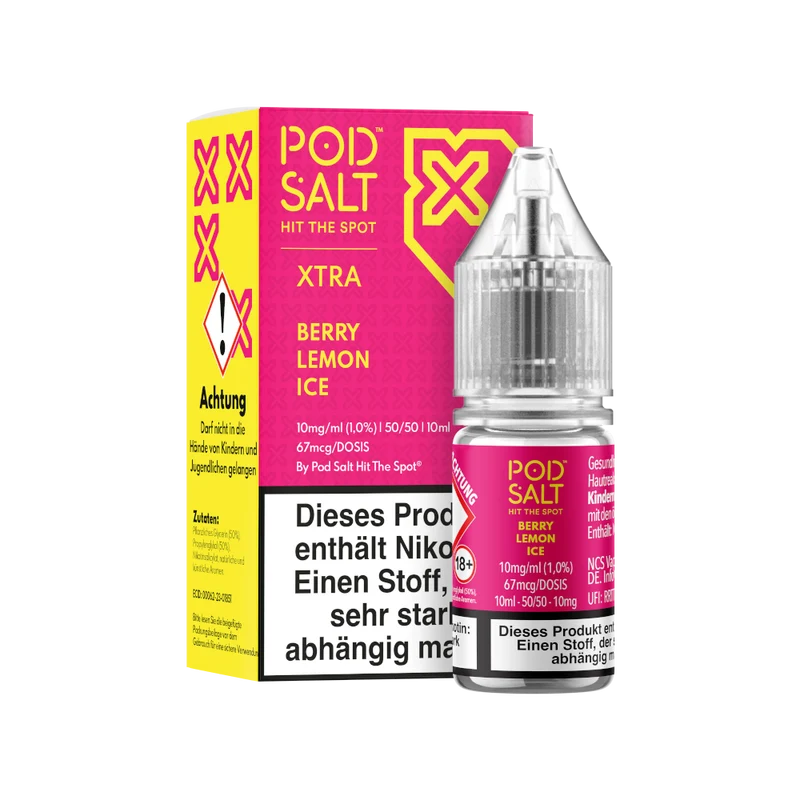 Pod Salt X Berry Lemon Ice Nikotinsalz Liquid – 10ml E-Liquid (10/20mg)
