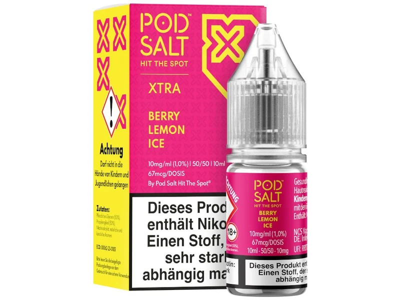 Pod Salt X Berry Lemon Ice Nikotinsalz Liquid – 10ml E-Liquid (10/20mg)