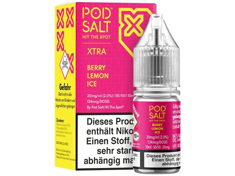 Pod Salt X Berry Lemon Ice Nikotinsalz Liquid – 10ml E-Liquid (10/20mg)