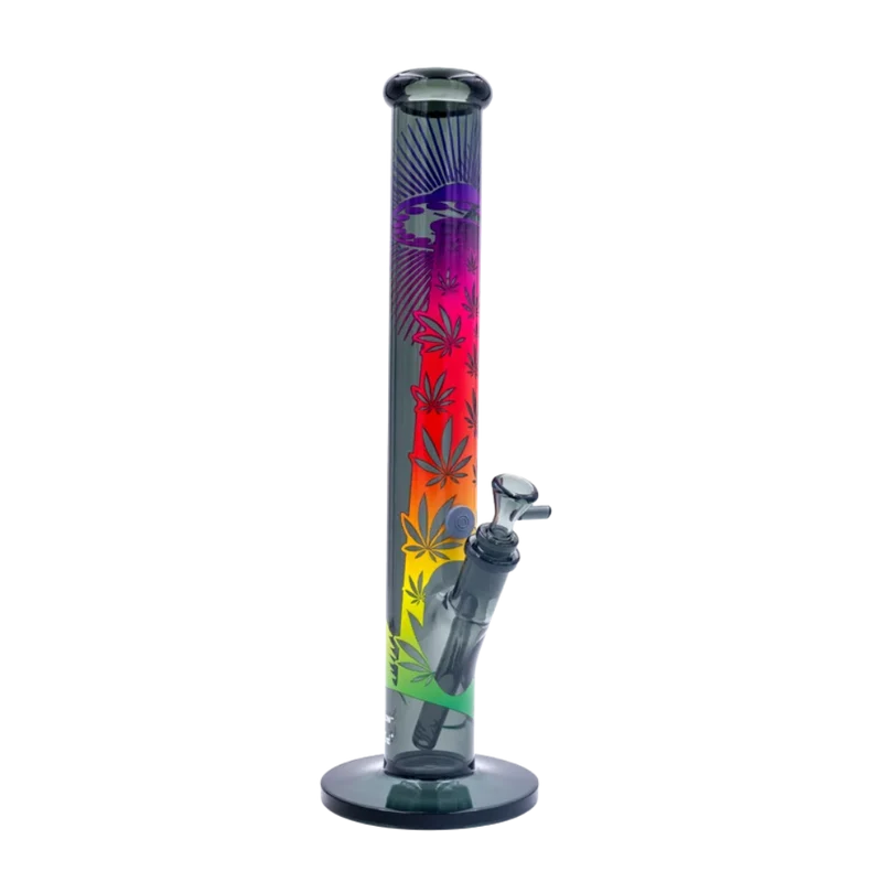 Fire-Flow x Black Leaf - Glas Bong - Ufo Gradient - 51mm - 40cm