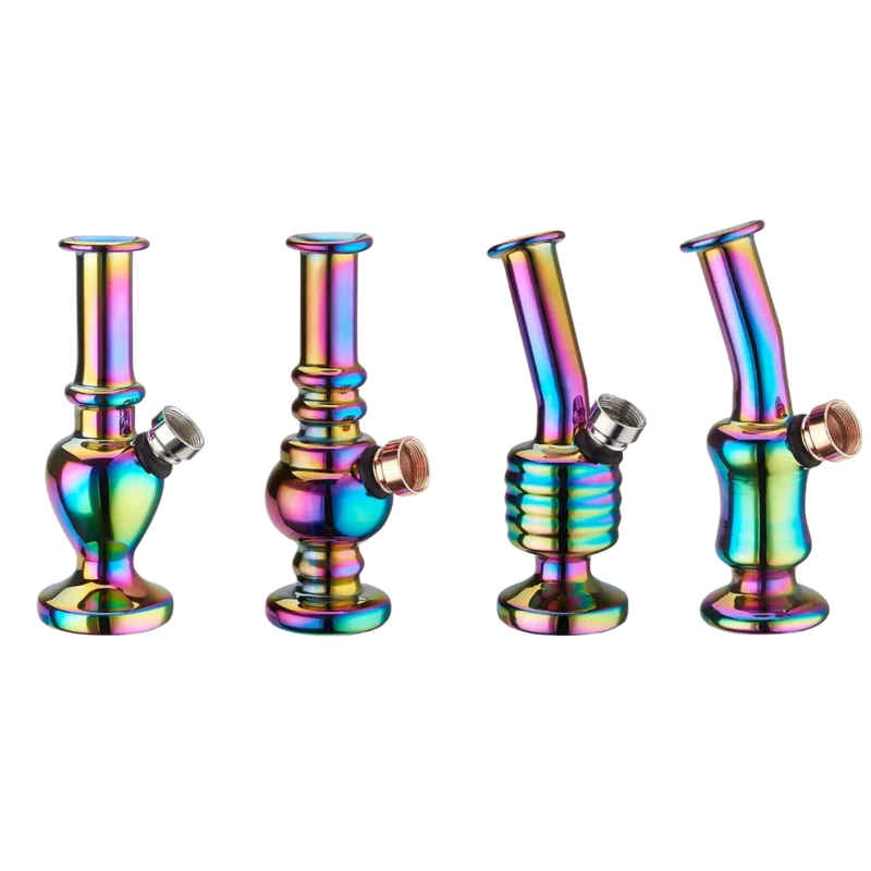 Champ High - Mini Rainbow Glass Bong - 12.5cm